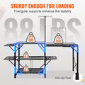 Camping Kitchen Table Folding Portable Cook Station Tables Shelves & A Sink